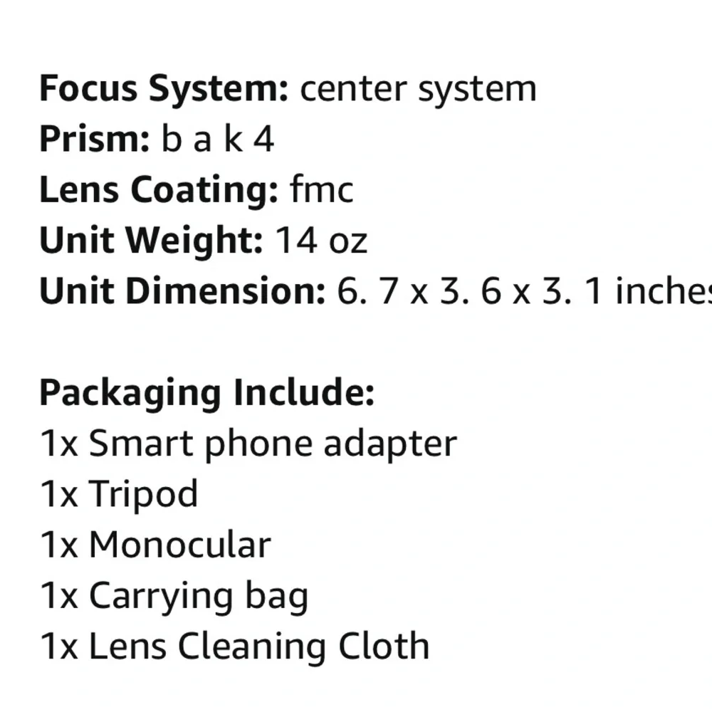 Monocular Telescope